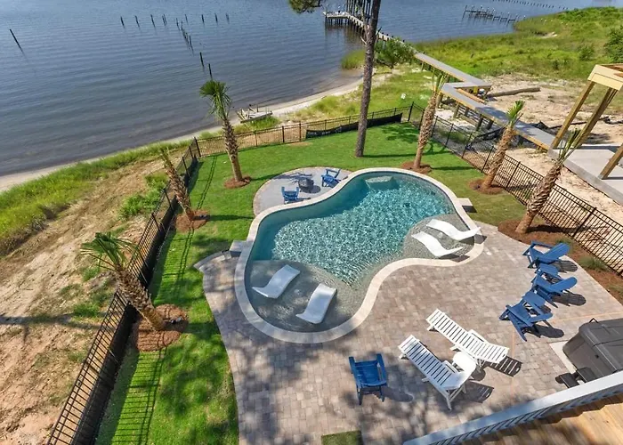 Lux Home, Heatd Pool*, Hottub, Firepit, Pier,fence Gulf Shores