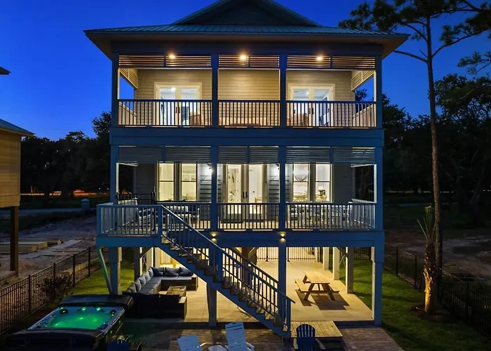 Lux Home, Heatd Pool*, Hottub, Firepit, Pier,fence Gulf Shores
