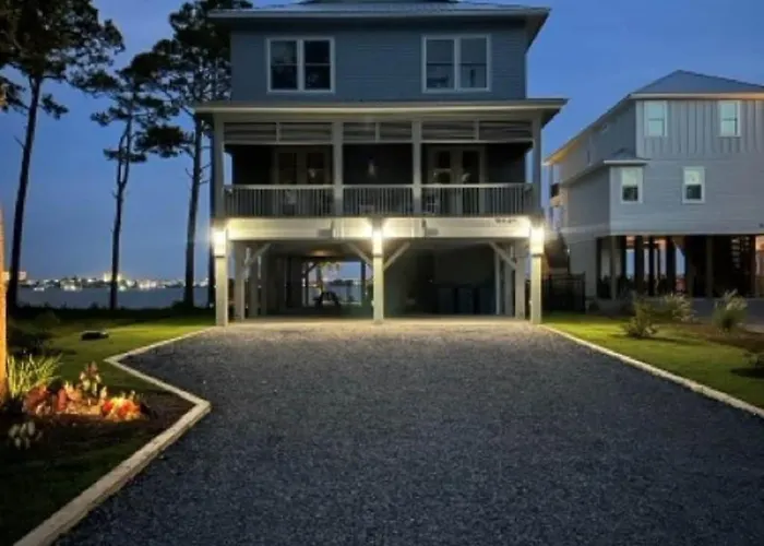 Lux Home, Heatd Pool*, Hottub, Firepit, Pier,fence Gulf Shores